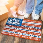 4BN. Let's Go Brandon Doormat Doormat mockup 6