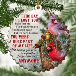 The Day I Lost You I Also Lost Me I've Been Trying To Find Myself Again Custom Shaped Wooden Ornament
