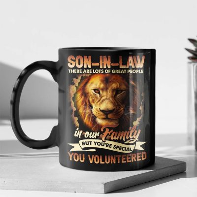 Alternative view of Son In Law There Are Lots Of Great People In Our Family Ceramic Coffee Mug - Water Bottle