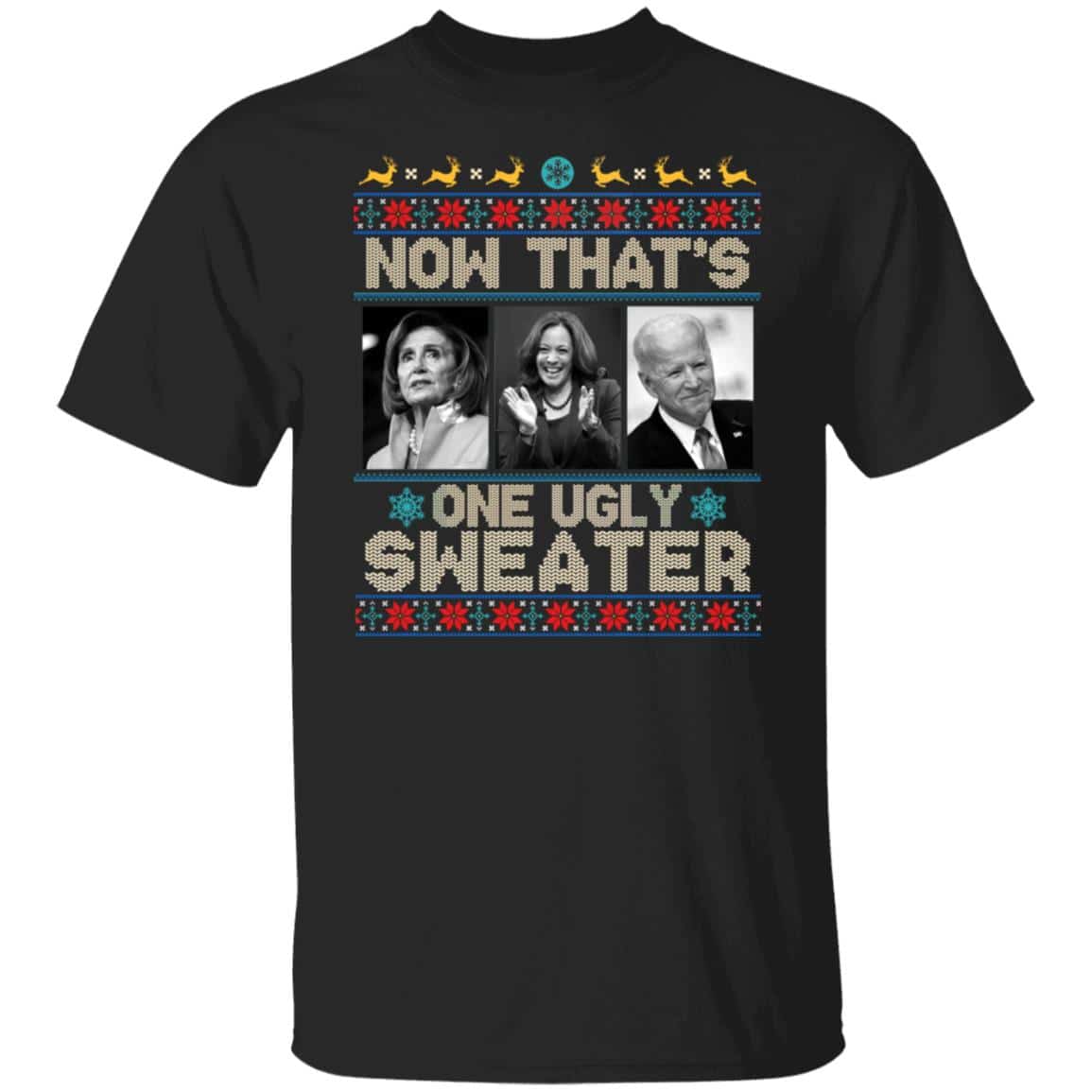 1Th UU TIEN. That's One Ugly Sweater (5) tee 1, Black, Unisex T-Shirt
