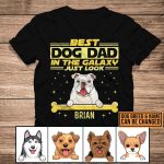 8VT. Best Dog Dad In Galaxy shirt mk1