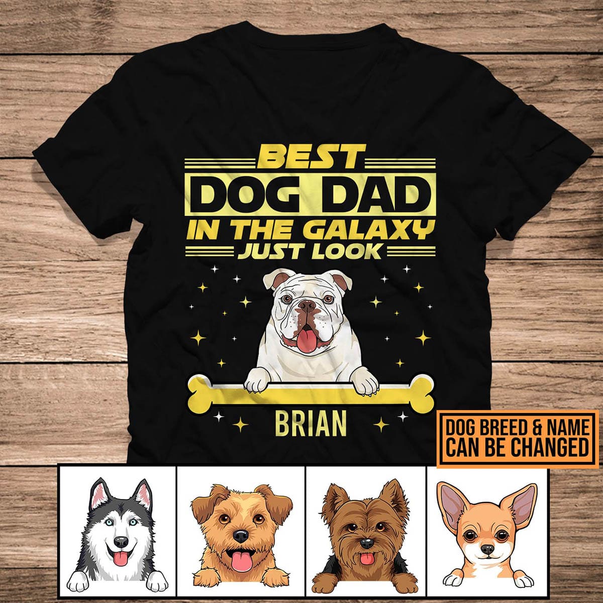 8VT. Best Dog Dad In Galaxy shirt mk1