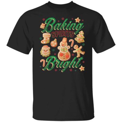 3Th. Baking Spirits Bright t1, Black, Unisex T-Shirt