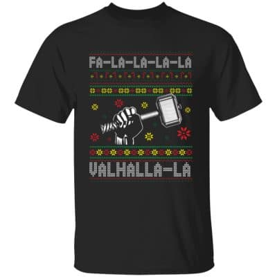 1. Fa La La Valhalla (5), Black, Unisex T-Shirt