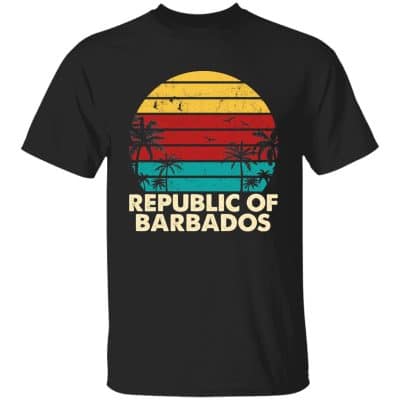 Republic of Barbados 1, Black, Unisex T-Shirt