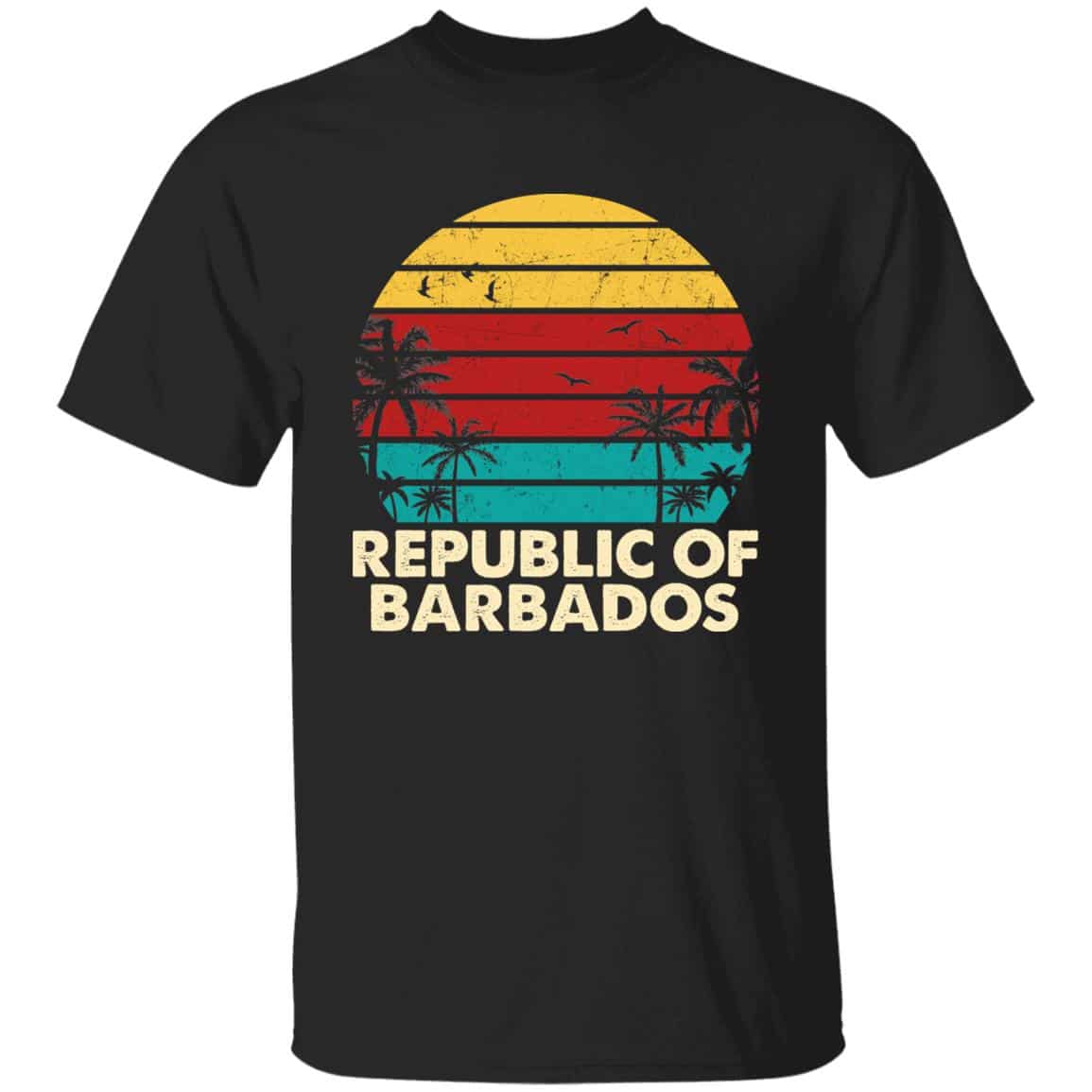 Republic of Barbados 1, Black, Unisex T-Shirt Republic of Barbados 1, Black, Unisex T-Shirt