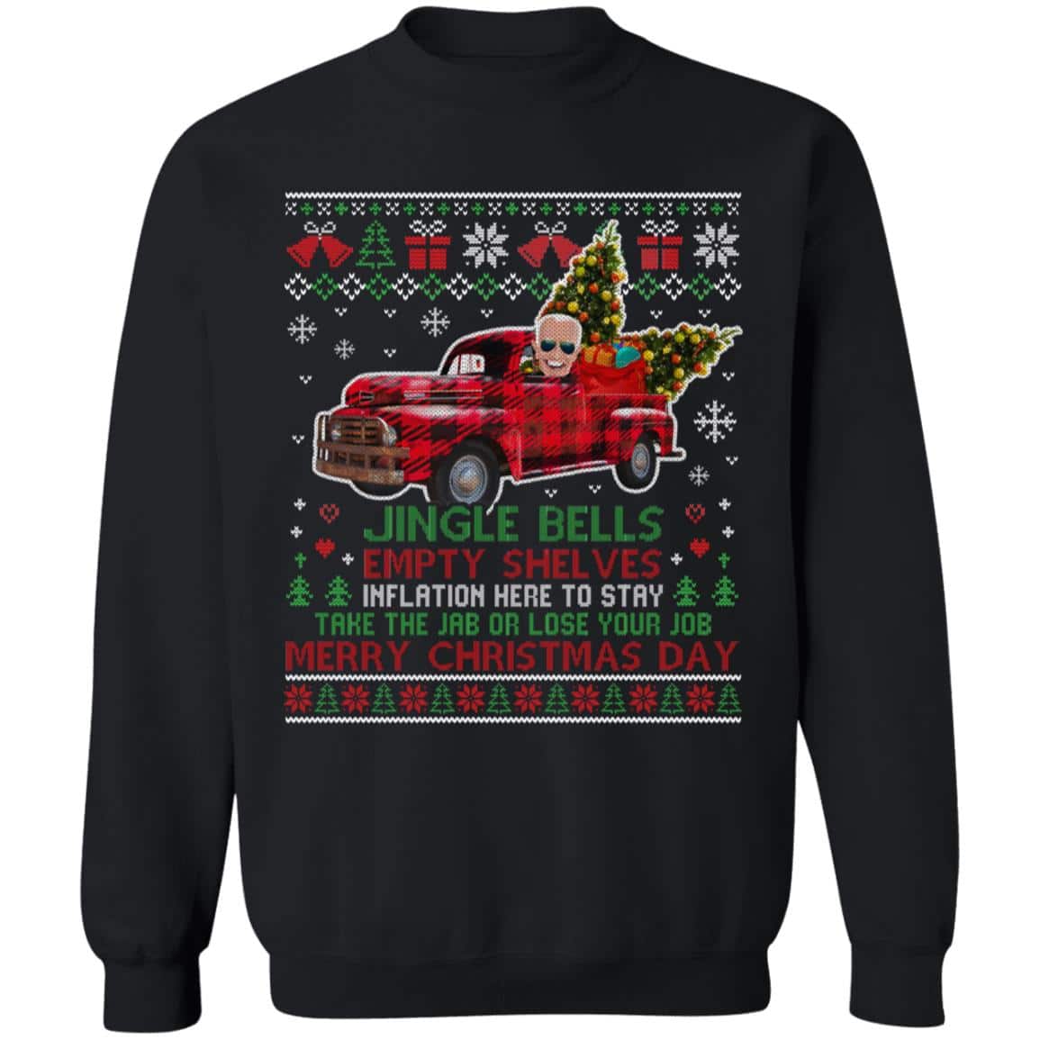 4BN uu tien. Jingle Joe Biden, Black, Sweatshirt 4BN uu tien. Jingle Joe Biden, Black, Sweatshirt