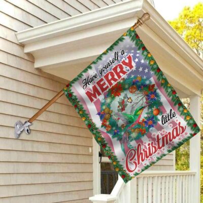 Have Yourself A Merry Little Christmas Flag - Christmas Garden Flag - House Flag