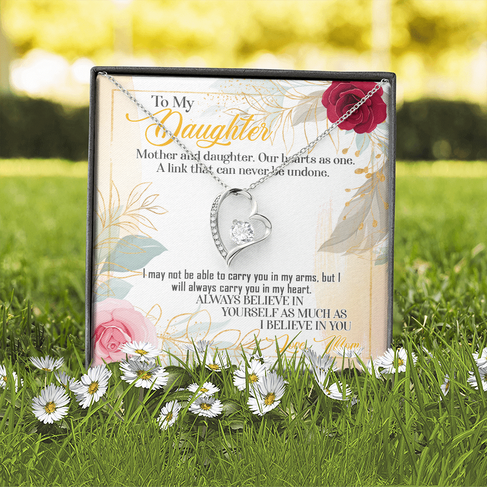 From Mom To My Daughter Mother And Daughter Our Hearts As One Forever Love Heart Pendant Necklace From Mom To My Daughter Mother And Daughter Our Hearts As One Forever Love Heart Pendant Necklace