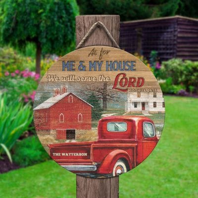 Wooden Door Sign