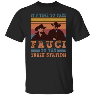 5VT. It's Time To Take Fauci, Black, Unisex T-Shirt