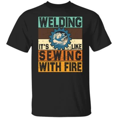 6Th. Sewing With Fire, Black, Unisex T-Shirt