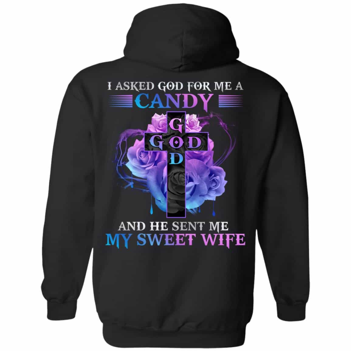 wife 1, Black, Hoodie