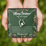 Merry Christmas To My Mom Forever Love Pendant Necklace