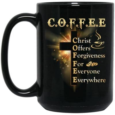 15 oz. Black Mug