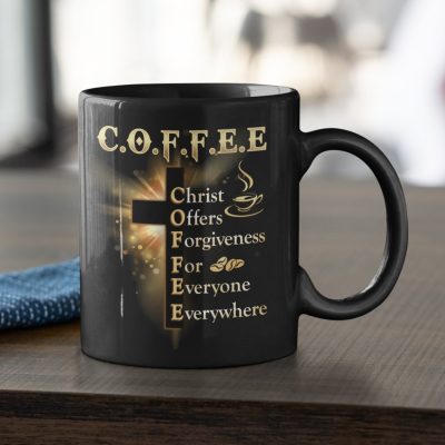 Coffee Christmas Offers Forgiveness for Everyone Everywhere Ceramic Coffee Mug - Water Bottle