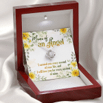Mama Of An Angel Miscarriage Memorial Love Knot Necklace - Stillborn Bereavement Remembrance Jewelry