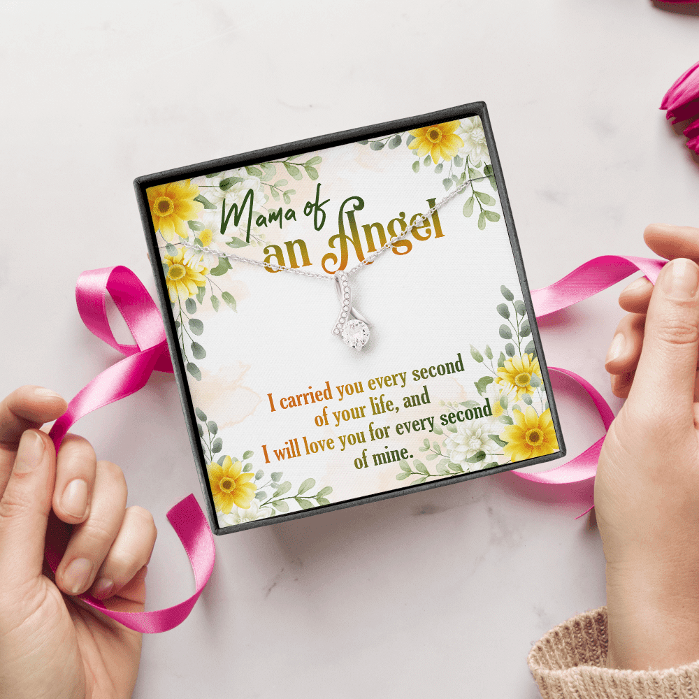 Mama Of An Angel Miscarriage Memorial Alluring Beauty Necklace - Stillborn Bereavement Remembrance Jewelry