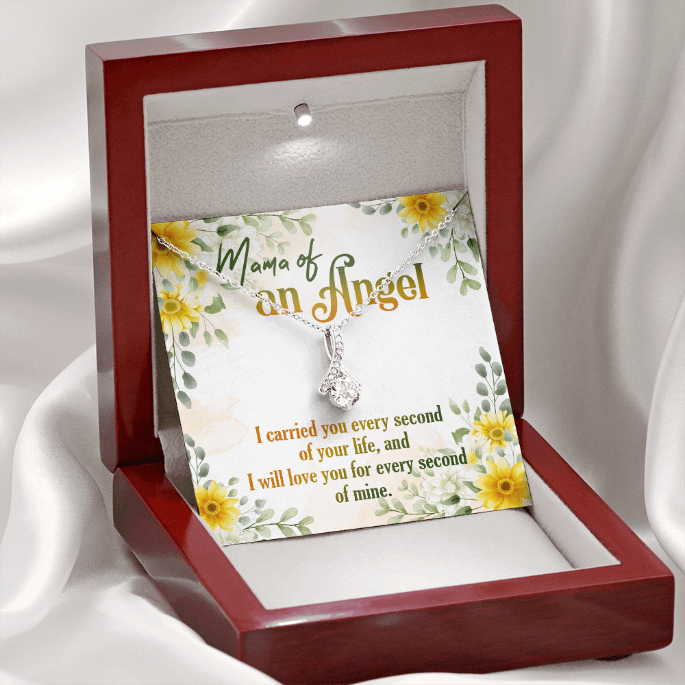 Mama Of An Angel Miscarriage Memorial Alluring Beauty Necklace - Stillborn Bereavement Remembrance Jewelry
