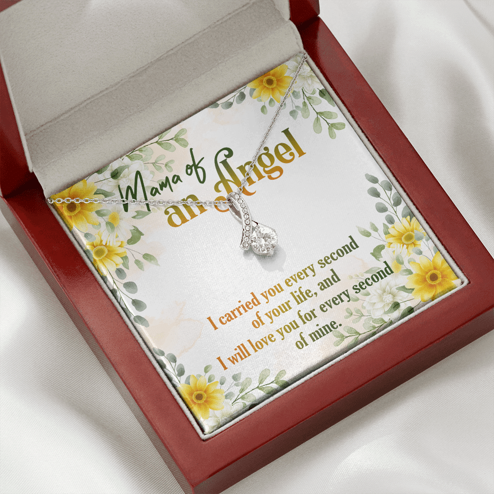 Mama Of An Angel Miscarriage Memorial Alluring Beauty Necklace - Stillborn Bereavement Remembrance Jewelry