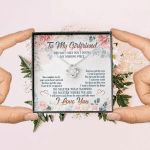 To My Girlfriend From Boyfriend The Day I Met You I Found My Missing Piece Love Knot Necklace Jewelry Gifts To My Girlfriend From Boyfriend The Day I Met You I Found My Missing Piece Love Knot Necklace Jewelry Gifts
