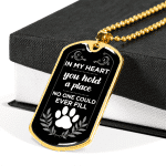 In My Heart You Hold A Place No One Could Ever Fill Dog Memorial Dog Tag Pendant Necklace In My Heart You Hold A Place No One Could Ever Fill Dog Memorial Dog Tag Pendant Necklace