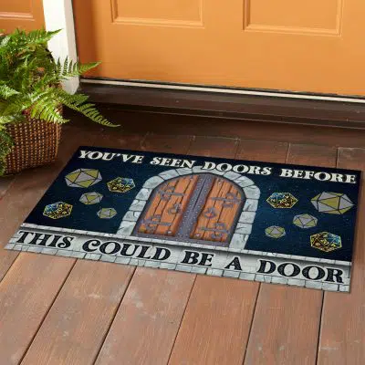 Alternative view of You've Seen Doors Before This Could Be a Door House Doormat - Outdoor Indoor Doormat