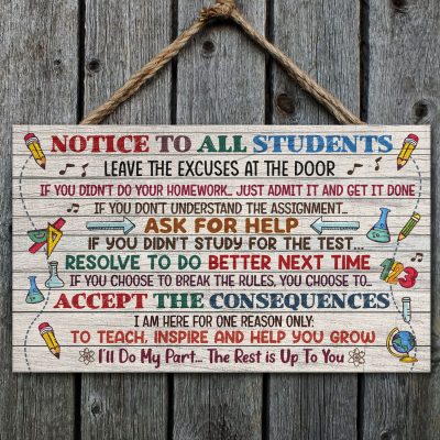 Wooden Door Sign