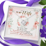 To My Wife From Husband The Woman I Love With All My Heart Love Knot Necklace - Valentines Necklace Gifts