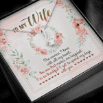 To My Wife From Husband The Woman I Love With All My Heart Alluring Beauty Necklace - Valentines Necklace