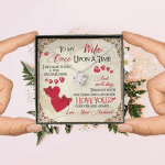 To My Wife Once Upon A Time I Became Yours and You Became Mine Love You Forever And Always Love Knot Pendant Necklace