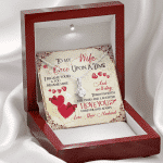 To My Wife Once Upon A Time I Became Yours and You Became Mine Love You Forever And Always Alluring Beauty Necklace