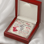 To My Wife Once Upon A Time I Became Yours and You Became Mine Love You Forever Double Hearts Pendant Necklace