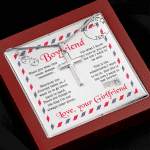 Valentines Gifts for Him To My Boyfriend When You Wear This Cross Always Remember Artisan Crafted Cross Necklace