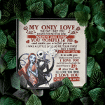 Jack and Sally Nightmare Before Christmas My Only Love The Day I Met You Valentines Love Knot Necklace Jack and Sally Nightmare Before Christmas My Only Love The Day I Met You Valentines Love Knot Necklace