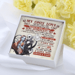 Jack and Sally Nightmare Before Christmas My Only Love The Day I Met You Valentines Love Knot Necklace Jack and Sally Nightmare Before Christmas My Only Love The Day I Met You Valentines Love Knot Necklace