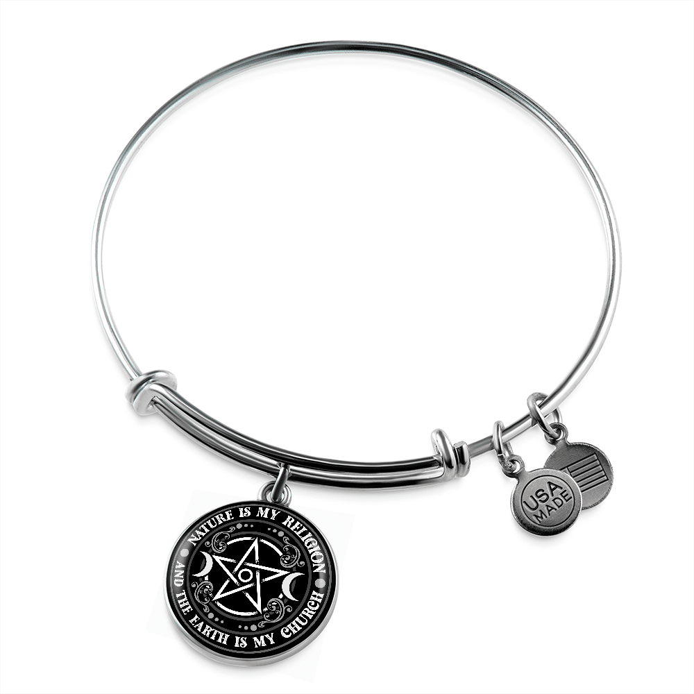 Nature Is My Religion And The Earth Is My Church Witch Luxury Circle Pendant Necklace