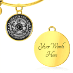 Nature Is My Religion And The Earth Is My Church Witch Wiccan Pentacle Luxury Circle Pendant Necklace - Bangle