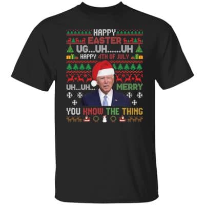 44 HG UU TIEN. Happy Easter 4th Of July, Black, Unisex T-Shirt