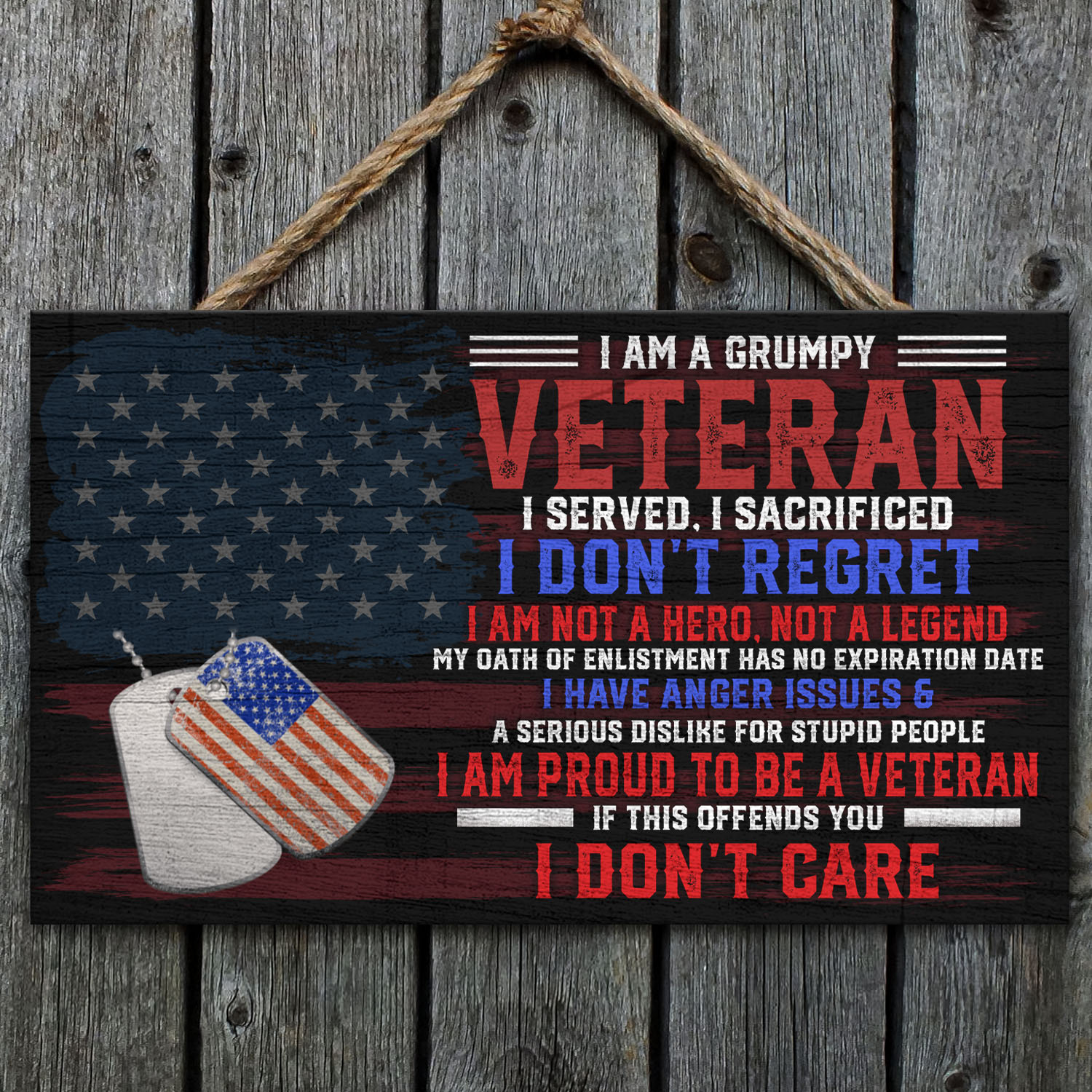 Wooden Door Sign