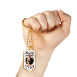 Custom Photo God Blessed The Broken Road Anniversary Dog Tag Pendant Necklace - Personalized Couple Necklace