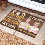 1O. Dog Lady (Sample Design 3) Doormat Mockup 10