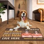 1O. Dog Lady (Sample Design 2) Beagle Doormat Mockup
