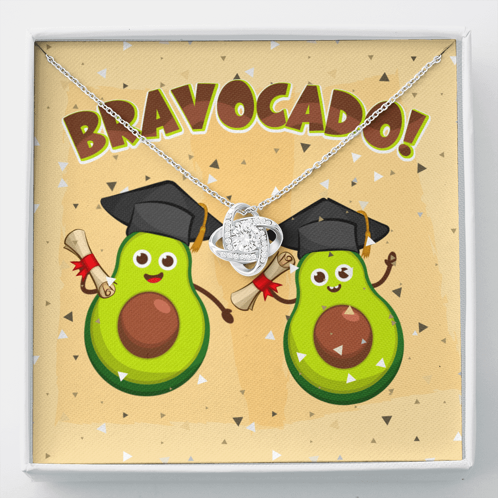 Bravocado Avocado Graduation Graduate Love Knot Necklace - College High School Graduation Jewelry Gifts - Love Knot Necklace Bravocado Avocado Graduation Graduate Love Knot Necklace - College High School Graduation Jewelry Gifts - Love Knot Necklace