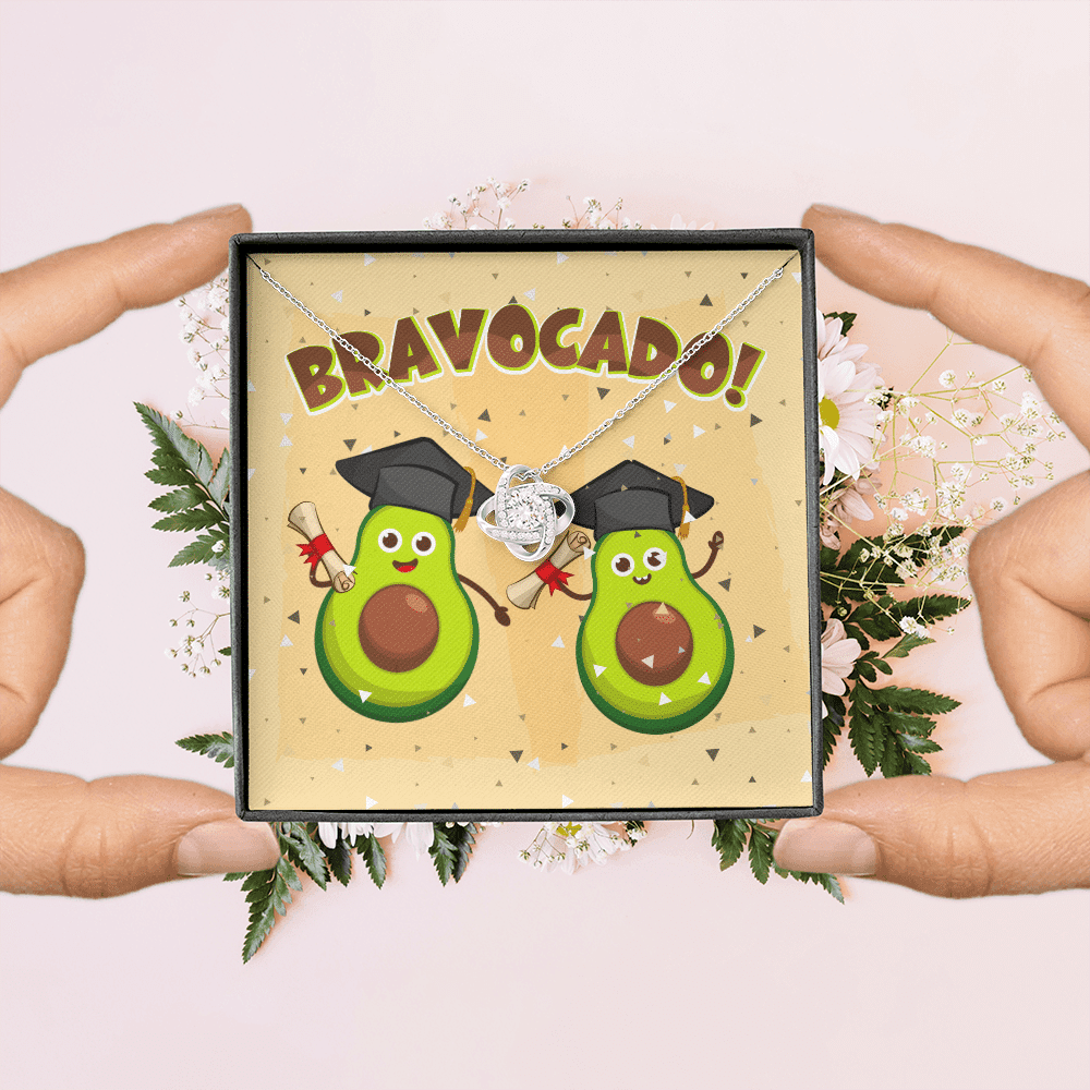 Bravocado Avocado Graduation Graduate Love Knot Necklace - College High School Graduation Jewelry Gifts Bravocado Avocado Graduation Graduate Love Knot Necklace - College High School Graduation Jewelry Gifts