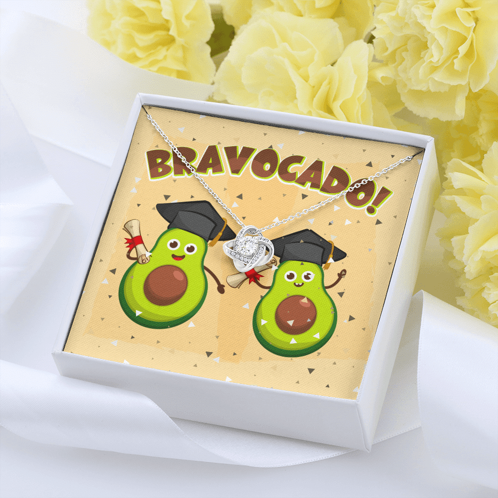 Bravocado Avocado Graduation Graduate Love Knot Necklace - College High School Graduation Jewelry Gifts Bravocado Avocado Graduation Graduate Love Knot Necklace - College High School Graduation Jewelry Gifts