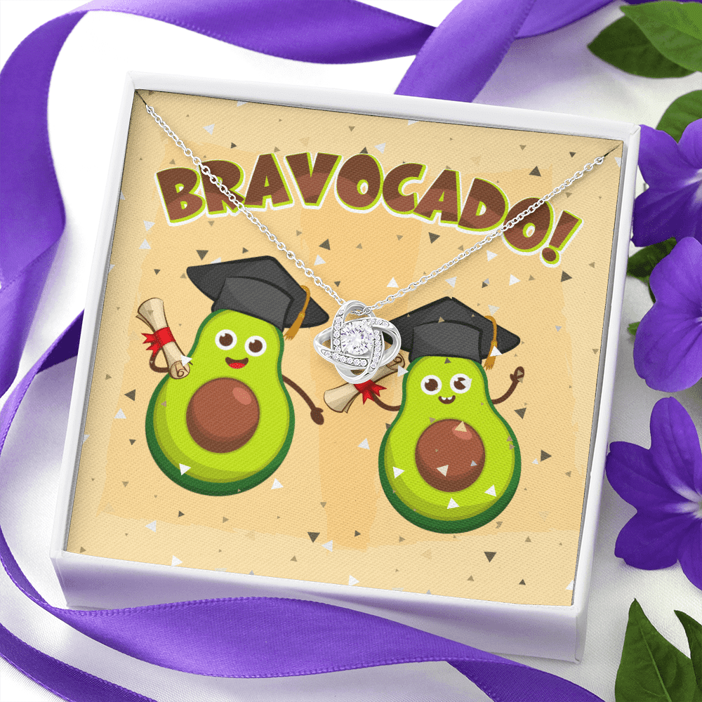 Bravocado Avocado Graduation Graduate Love Knot Necklace - College High School Graduation Jewelry Gifts Bravocado Avocado Graduation Graduate Love Knot Necklace - College High School Graduation Jewelry Gifts