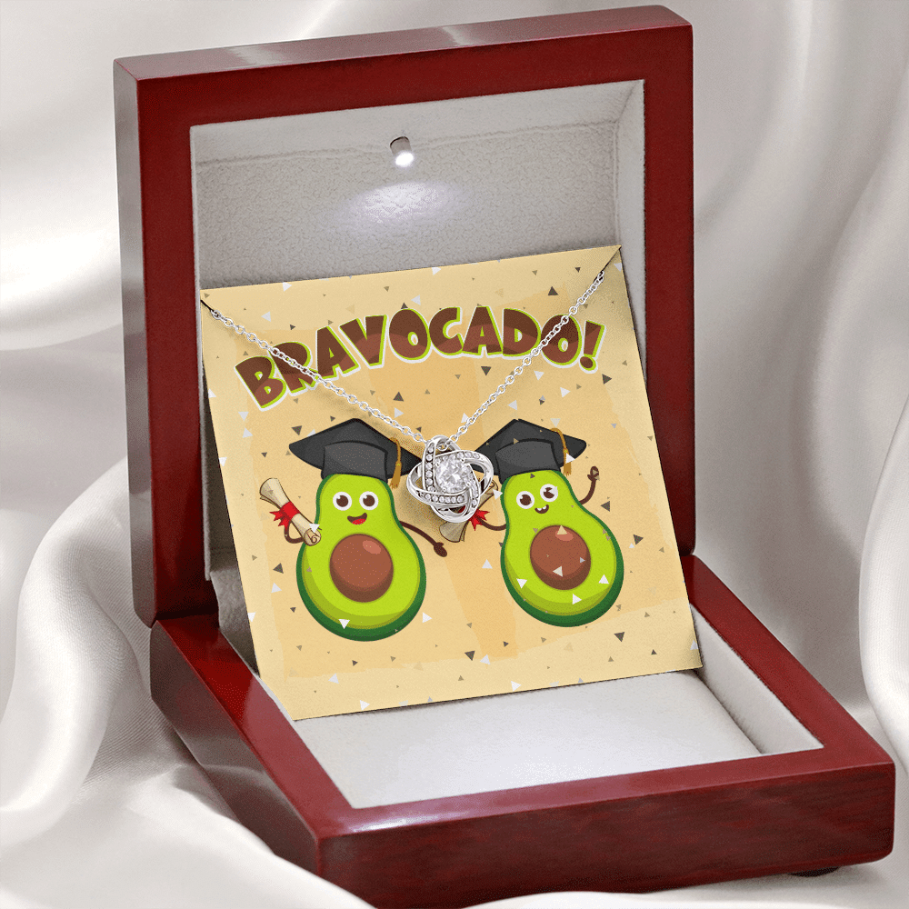 Bravocado Avocado Graduation Graduate Love Knot Necklace - College High School Graduation Jewelry Gifts Bravocado Avocado Graduation Graduate Love Knot Necklace - College High School Graduation Jewelry Gifts