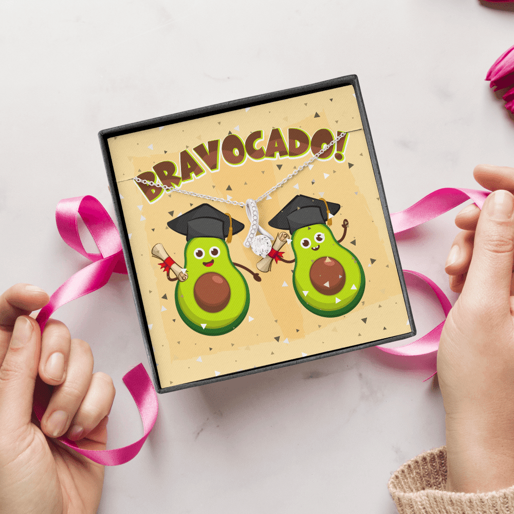 Bravocado Avocado Graduation Graduate Alluring Beauty Necklace - College High School Graduation Jewelry Gifts