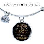I'm Too Insane To Explain And You're Too Normal To Understand Witch Luxury Circle Pendant Necklace
